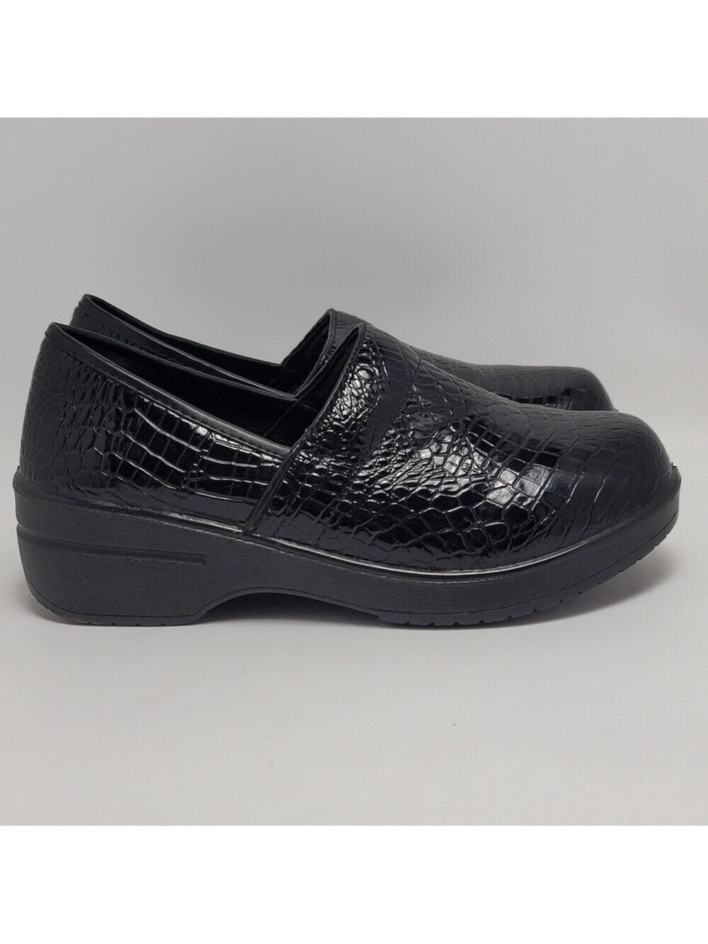 Sugar Foot Slip On Mules And Clog Patent Leather Black Size 6.5